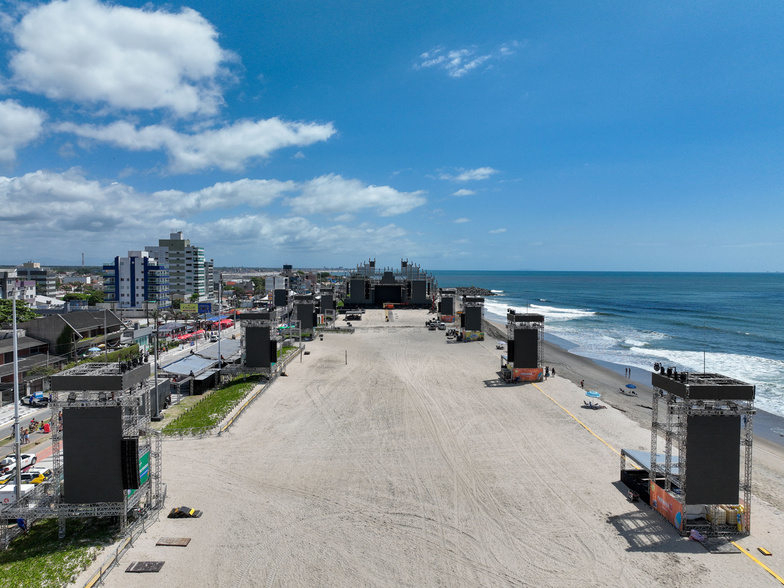 Órgãos estaduais liberam área do palco Verão Maior Paraná