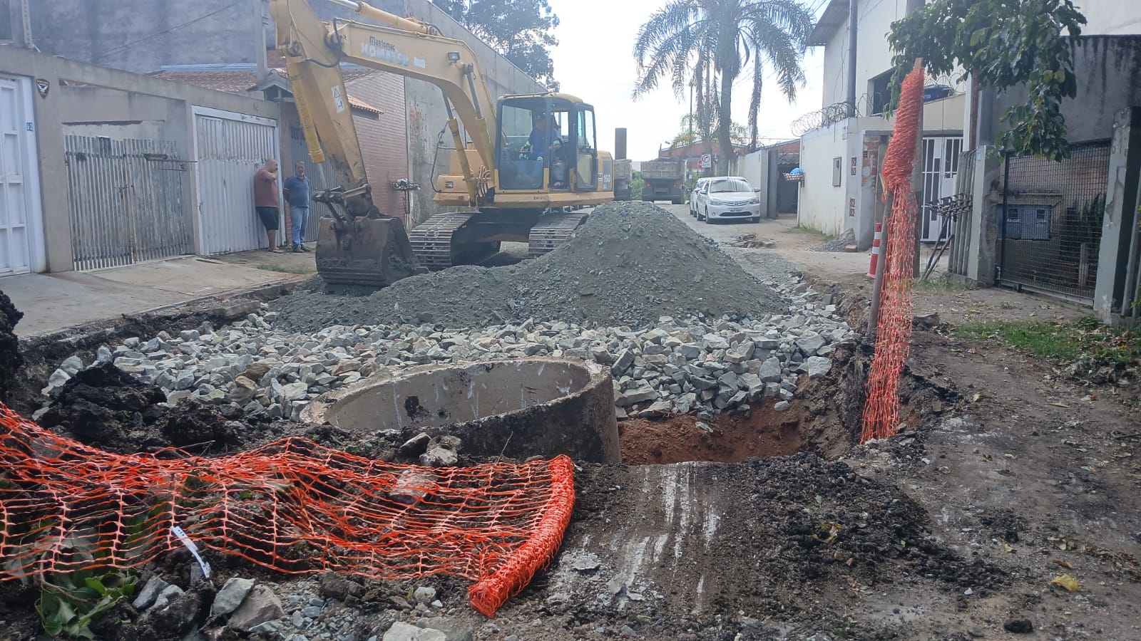 Intervenção em drenagem no bairro Iná, em São José dos Pinhais, altera circulação de veículos