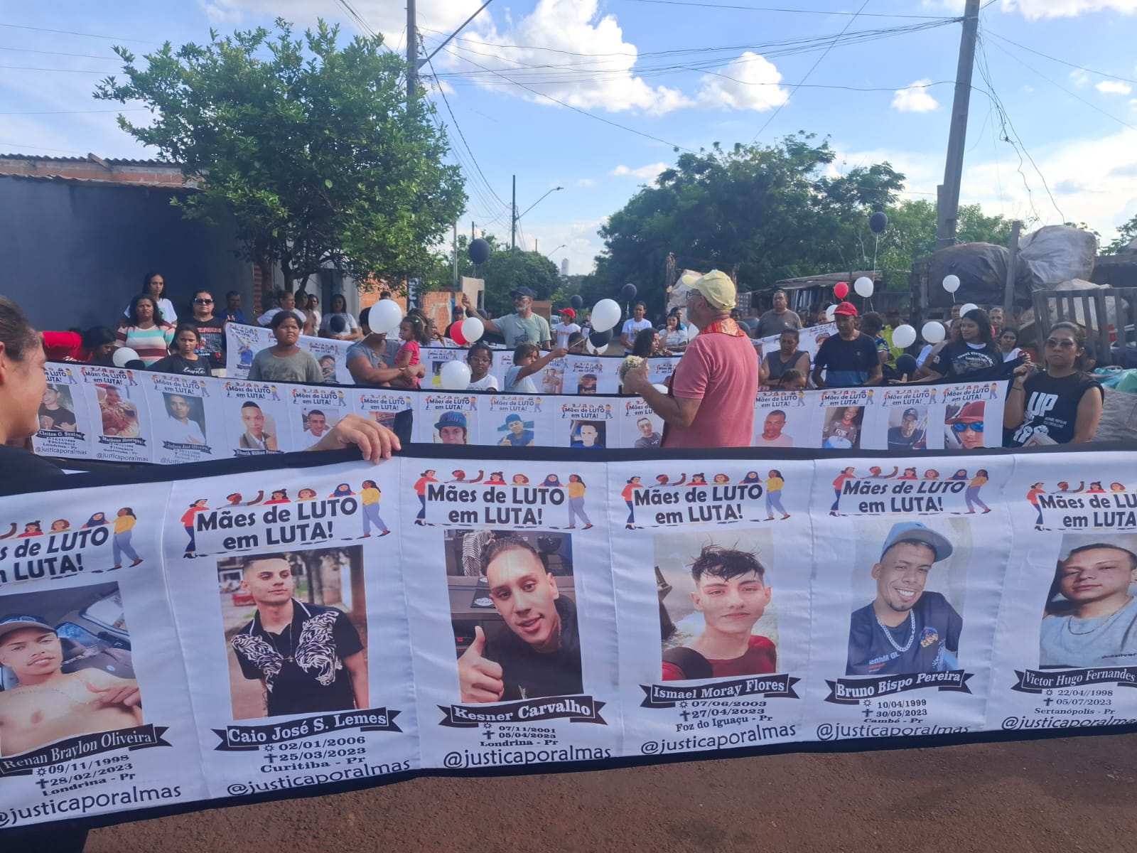 Ato religioso marca dois anos da chacina do Jardim Felicidade, em Londrina