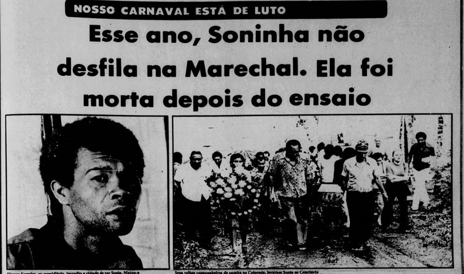 A morte de Soninha do Pandeiro: um crime que abalou o Carnaval de Curitiba em 1974